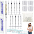 50 Pcs Colostrum Collector Set 1ml Breast Milk Collector Milk Catcher with 60 Stickers 1 Collection Bag and 4Pcs 20ml Measuring Cups Colostrum Collection Gift Set Colostrum Harvesting Kit for Breastfeeding 🍁 All In One Marketplace Canada