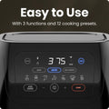 CHEFMAN Multifunctional Digital AirFryer+ Rotisserie,Dehydrator, Convection Oven17 Touch Screen Presets Fry,Roast,Dehydrate, Bake, XL 10L Family Size,Auto Shutoff,Large Easy-View Window Black,10 Quart 🍁 All In One Marketplace Canada