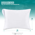 Utopia Bedding Waterproof Pillow Protectors Zippered Queen Size (2 Pack, White), Zippered Pillowcases, Bed Bug Proof Pillow Encasement Covers 20 x 28 Inches 🍁 All In One Marketplace Canada