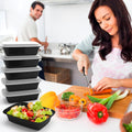 Meal Prep Containers Reusable 38oz - Food Containers with Lids 50 Pack, Disposable to Go Containers, Leakproof Food Prep Containers, Stackable, Takeout, BPA-Free, Microwave/Freezer Safe 🍁 All In One Marketplace Canada