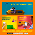 WiZ Connected 60W A19 LED Smart Light Bulbs - Connects to Your Wi-Fi - E26 Smart Bulb - Control with Voice or App + Activate with Motion - Matter Compatible - 3 Pack 🍁 All In One Marketplace Canada