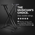 RockJam Xfinity Heavy-Duty, Double-X, Pre-Assembled, Infinitely Adjustable Piano Keyboard Stand with Locking Straps 🍁 All In One Marketplace Canada