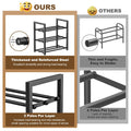 Roylvan 3-Tire Expandable Shoe Rack, 17"-31" Adjustable Stackable Free Standing Shoe Shelf Storage Fits 6-12 Pairs Shoes, Heavy Duty Reinforced Metal Shoes Organizer for Closet Entryway Doorway Dorm 🍁 All In One Marketplace Canada