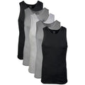 Gildan Men's A-Shirts Tanks Multipack, Grey/Black (5 Pack), XX-Large 🍁 All In One Marketplace Canada