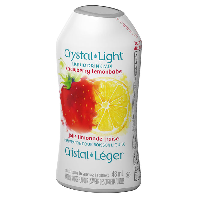 Crystal Light Strawberry Lemonbabe Liquid Drink Mix, 48 mL Bottle (Pack of 12) 🍁 All In One Marketplace Canada