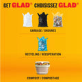 Glad Black Garbage Bags - Giant 184 Litres - 40 Trash Bags Made in Canada of Global Components 🍁 All In One Marketplace Canada