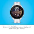 Garmin Forerunner® 165, Running Smartwatch, Colorful AMOLED Display, Training Metrics and Recovery Insights, Whitestone 🍁 All In One Marketplace Canada