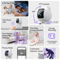 CINMOORE 2.5K Camera Surveillance Interieur, Indoor Security Cam, Free AI Pet/Person/Cry Detection, 4MP Pet Camera with Phone App Pan Tilt 2.4GHz WiFi, Night Vision, Full Duplex Audio 🍁 All In One Marketplace Canada