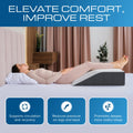 Kolbs Leg Elevation Pillows for After Surgery | Flat Top Bed Wedge Bolster Pillow for Legs | Foot, Knee, Ankle Elevation Post Surgery (Flat Top 7" Height) 🍁 All In One Marketplace Canada