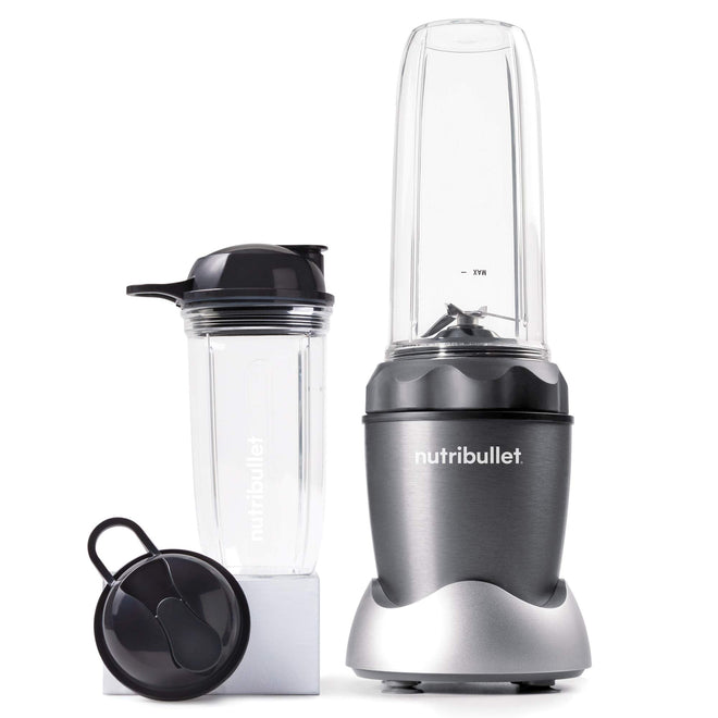 Nutri Bullet NB50100C Pro 1000 Single Serve Blender (1000W) 7-Piece Set, Dark Gray/Light Gray Skirt 🍁 All In One Marketplace Canada