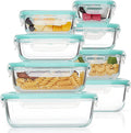 Vtopmart 8 Pack Glass Container Food Storage, Meal Prep Containers, Airtight Lunch Boxes with Leak Proof Locking Lids, for Microwave, Oven, Freezer and Dishwasher, Green 🍁 All In One Marketplace Canada