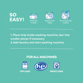 Tru Earth Compact Dry Laundry Detergent Sheets, Unscented - Up to 128 Loads (64 Sheets) - Paraben-Free - Original Eco-Strip Liquidless Laundry Detergent, Travel Laundry Sheets 🍁 All In One Marketplace Canada