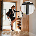 ZOMAKE Shoe Horn Long Handle,Metal Long Shoehorn for Seniors Men Women,2 Pcs 16.5" Boot Shoes Horn Chausse Pied(Black Handle) 🍁 All In One Marketplace Canada