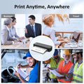 Gloryang Inkless Portable Printer for Travel, Wireless Thermal Printer Supports 8.5 x 11 Inch & A4 Size, Bluetooth Printer Includes Carry Case and 3 Rolls of Thermal Paper Kit, Black 🍁 All In One Marketplace Canada
