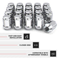 White Knight M12x1.50 Solid Piece Bulge Acorn Lug Nuts (NO Cap) for Select Aftermarket & Factory Wheels, EZ to Install, Durable Carbon Steel, Stylish Triple Layer Chrome Finish - 1907S-20AM (20 Pack) 🍁 All In One Marketplace Canada