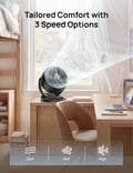 DREO Fan for Bedroom, 12 Inches, 70ft Powerful Airflow, 25db Quiet Table Air Circulator Fans for Whole Room, 120° Adjustable Tilt Desk Fan, 3 Speeds, Desktop Fan for Home, Office, Kitchen, RV 🍁 All In One Marketplace Canada