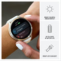 Garmin Venu® 4, 41mm, Advanced Health and Fitness GPS Smartwatch, Bright and Colorful Display, Built-in Flashlight, 10 Days of Battery Life, Lunar Gold with Bone Silicone Band 🍁 All In One Marketplace Canada