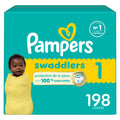 Pampers Swaddlers Diapers, Size 1, Absorbent, Keeps Baby Dry and Comfortable, Skin Safe Disposable Baby Diaper, 1 Pack (Count of 198) 🍁 All In One Marketplace Canada