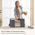 Lifewit 6 Pack Clothes Storage Bags, Foldable Fabric Closet Storage Containers and Organization, Underbed Lidded Storage Bins for Clothing, Blankets with Reinforced Handle, Sturdy Zipper, Clear Window 🍁 All In One Marketplace Canada
