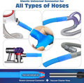 PetOde 2 Pieces Dryer Vent Cleaning Kit, Dryer Vent Cleaner Lint Vacuum Attachment Compatible with Most Vacuum Cleaner and Flexible Dryer Lint Brush, Stretch Universal Connector Lint Remover, Blue 🍁 All In One Marketplace Canada