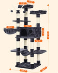 FEANDREA Cat Tree, Large Cat Tower, 64.6 Inches Cat Activity Center 🍁 All In One Marketplace Canada