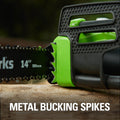 Greenworks 9 Amp 14-Inch Corded Chainsaw with Tool-less Chain Tensioning & Auto Oiling, Electric Handheld Chainsaw for Garden Yard Maintenance Tree Felling Triming, Firewood Cutting Logging Pruning 🍁 All In One Marketplace Canada