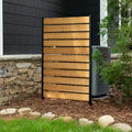 5ft H x 3.2ft W (1 Panel) No Dig Enclo Concord Cedar Wood Privacy Screen, Great to Hide Trash Cans, Decorative Patio Privacy Screen, Outdoor Fence, Air Conditioner Fence, EC18022 🍁 All In One Marketplace Canada