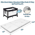 Home4me Pack and Play Mattress, 38" x 26" x 2.4", Portable, Trifold, Waterproof, Dual Sided (Firm & Soft) Mini Crib Mattress, Baby Toddler Memory Foam Mattress Pad for Play Pen 🍁 All In One Marketplace Canada