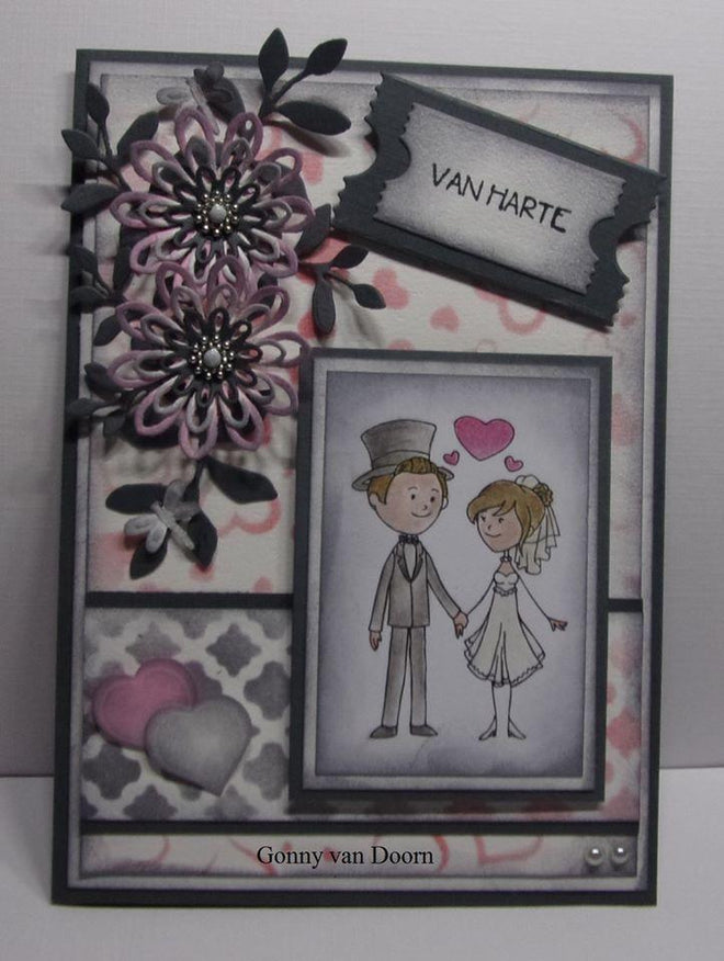 DADA Set Die & Clear stamp marriage In Love