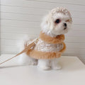Dog Harness Hat & Leash Set | Cappuccino Tweed Dog Walking Set