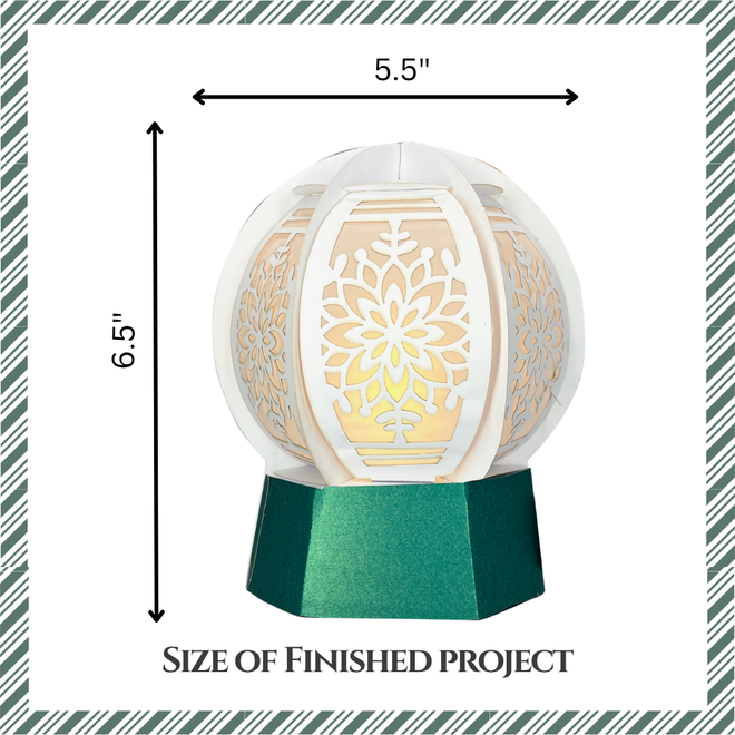 CrafTreat DIY Paper Lanterns - Snowglobe