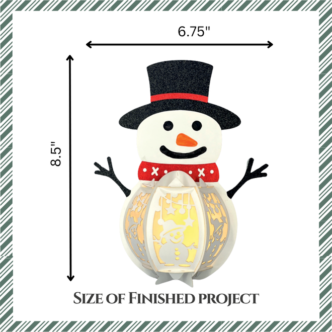 CrafTreat DIY Paper Lanterns - Snowman