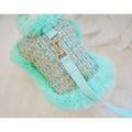 Riviera Tweed Dog Harness Set | Harness Hat and Leash Outfit