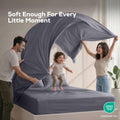 Utopia Bedding Queen Bed Sheets - 4 Piece Queen Size Cooling Sheet Set - Hotel Luxury Soft Breathable Microfiber, Oeko-TEX, Deep Pocket Easy Fit & Care, Fade & Wrinkle Resistant, Grey 🍁 All In One Marketplace Canada