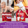 Huggies Size 5 Baby Diapers, Little Movers HuggFit 360° Baby Diapers with 360° Waistband, Size 5 (27+ lbs), 56 Count, Packaging May Vary 🍁 All In One Marketplace Canada
