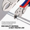 WORKPRO 3-piece Locking Pliers Set, 10-inch Curved Jaw, 7-inch Curved Jaw and 6-1/2-inch Straight Jaw 🍁 All In One Marketplace Canada