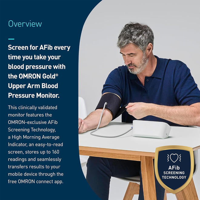 OMRON Gold Upper Arm Blood Pressure Monitor - Clinically Validated Blood Pressure Arm Cuff - Use OMRON Connect App for Unlimited Measurements 🍁 All In One Marketplace Canada