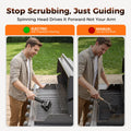 Leebein Electric Grill Brush for Outdoor, 2026 New BBQ Grill Cleaner with 3 Heads, 3-Speed & Angle Adjust Cordless Rotary Grill Brush, 150 Mins Runtime Grill Cleaning Brush for Barbecue Grates 🍁 All In One Marketplace Canada