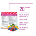 BioSteel Electrolyte Hydration Mix Powder, Zero Sugar, No Artificial Flavours, Rainbow Twist, 20 Serving Container 🍁 All In One Marketplace Canada