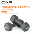 CAP Barbell 15 lb Neoprene Dumbbells – Pair | Ash 🍁 All In One Marketplace Canada
