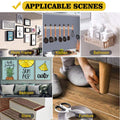 Double Sided Mounting Tape,1.2" x 200",Heavy Duty Removable Nano Adhesive Tape for Walls,Adhesive Strips Strong Sticky Gel Grip Tape,Transparent Poster Tape Wall Tape for Picture Carpet Decoration 🍁 All In One Marketplace Canada