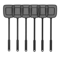 MR.SIGA Heavy Duty Long Handle Fly Swatter, Black, 6 Pack 🍁 All In One Marketplace Canada