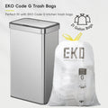 EKO Nova Sensor Trash Can, 21 Gallon/80 Liter Stainless Steel Rectangular Touchless Motion Sensor Trash Can, Matte Metallic 🍁 All In One Marketplace Canada