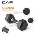 CAP Barbell 20 LB Coated Hex Dumbbell Weight Pair with Padded Grip 🍁 All In One Marketplace Canada