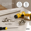 Umbra Twilight Curtain Rod Set – Wrap Around Design Ideal for Blackout or Room Darkening Panels, 30 to 84 Inches, Nickel 🍁 All In One Marketplace Canada