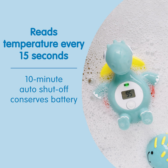Dr. Brown's CleanUp Temposaurus Floating Bath Thermometer for Accurately Measuring Baby’s Bath Water Temperature, BPA Free 🍁 All In One Marketplace Canada