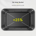 EKO Nova Sensor Trash Can, 21 Gallon/80 Liter Stainless Steel Rectangular Touchless Motion Sensor Trash Can, Matte Black 🍁 All In One Marketplace Canada