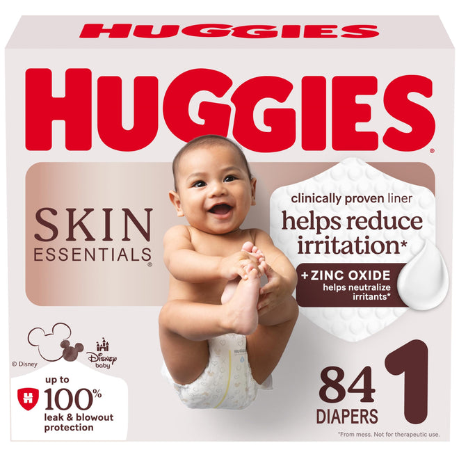 Huggies Size 1 Diapers, Skin Essentials Baby Diapers, Size 1 (8-14 lb.), 84 Ct 🍁 All In One Marketplace Canada