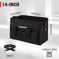 WORKPRO Close Top Wide Mouth Tool Bag Storage Organizer Close Tote, 14" 🍁 All In One Marketplace Canada