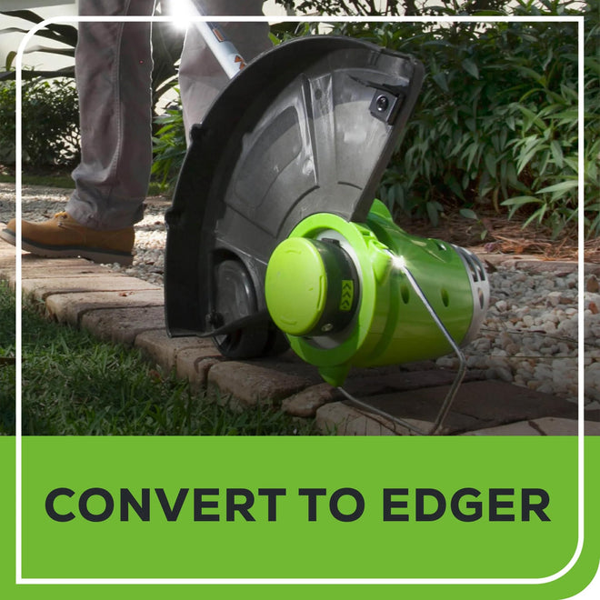 Greenworks 5.5 Amp 15″ Electric String Trimmer/Edger –Auto Dual Line Feed, Adjustable Handle, Rotating Head & Lightweight for Home Yard, Lawn Edges, Driveway, Fence Lines & Garden Borders Maintenance 🍁 All In One Marketplace Canada